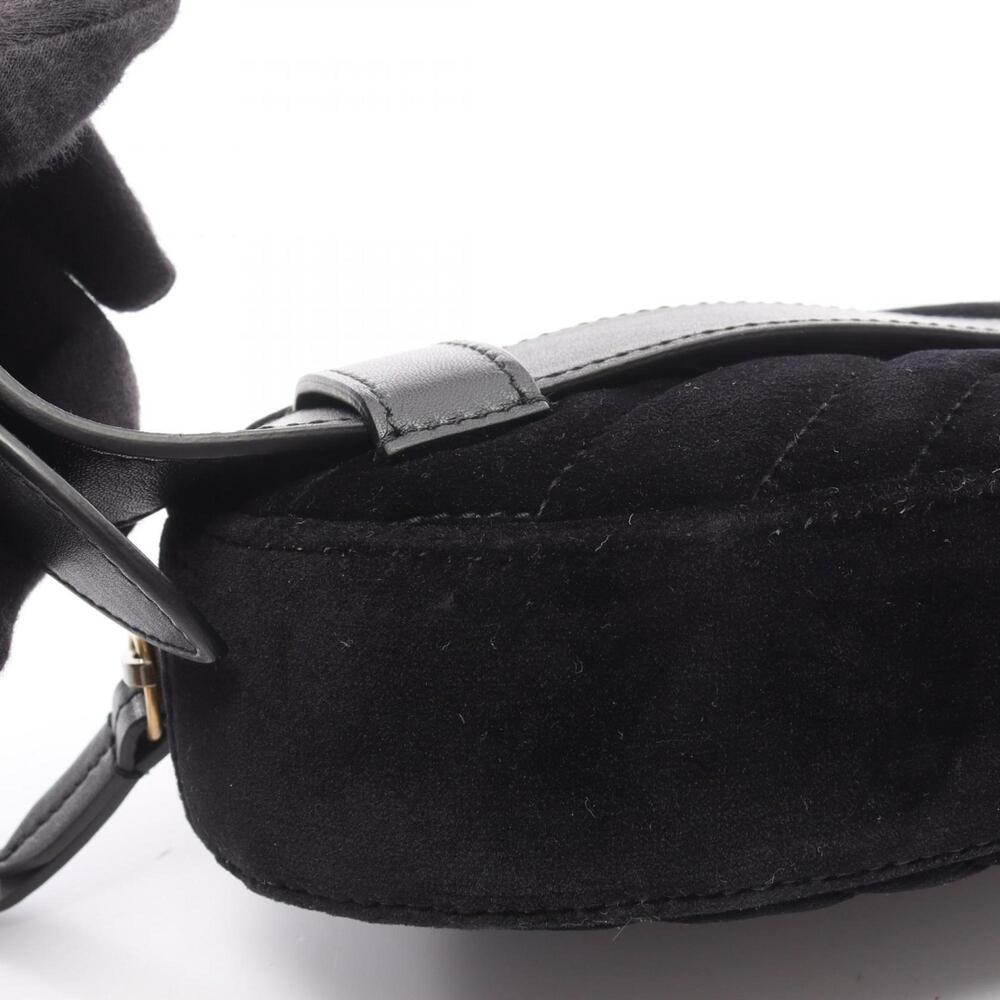 GUCCI Authentic Black Leather GG Marmont Fanny Pack - Picture 7 of 7